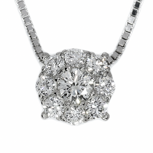 Colgante Diamantes - Oro Blanco 18kt