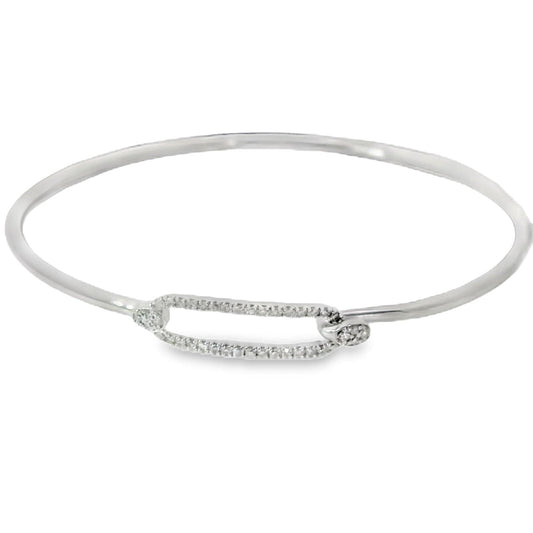 Esclava Diamantes - Oro Blanco 14kt