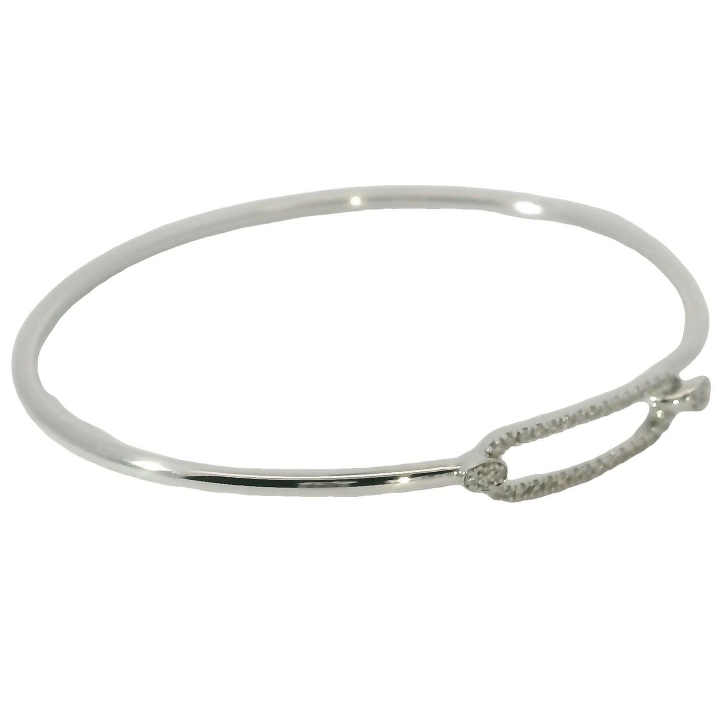 Esclava Diamantes - Oro Blanco 14kt