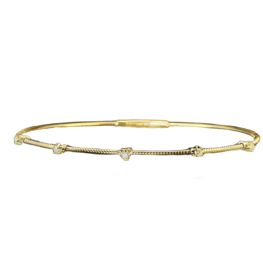 Esclava Diamantes - Oro Amarillo 14kt