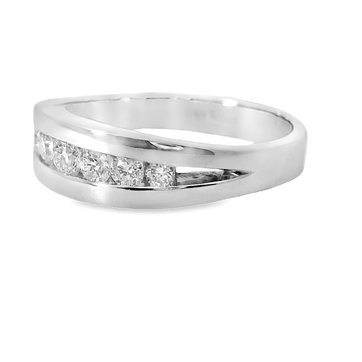 Anillo Compromiso Diamantes - Oro Blanco 18kt