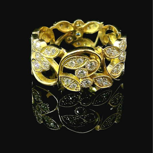 Anillo Diamantes - Oro Amarillo 18kt