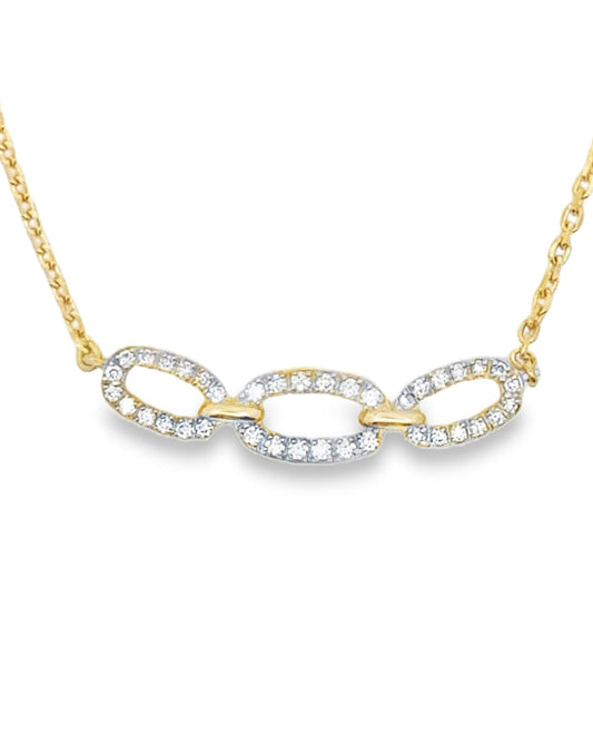 Collar Diamantes - Oro Amarillo 18kt
