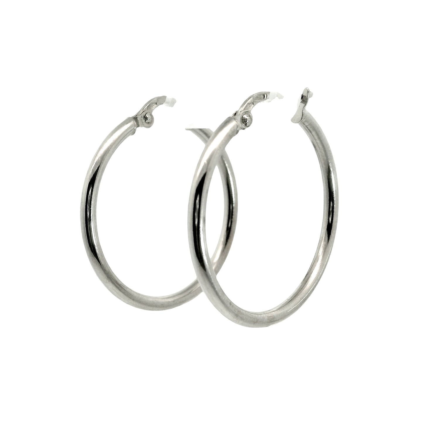 Aros Argolla - Oro Blanco 18kt