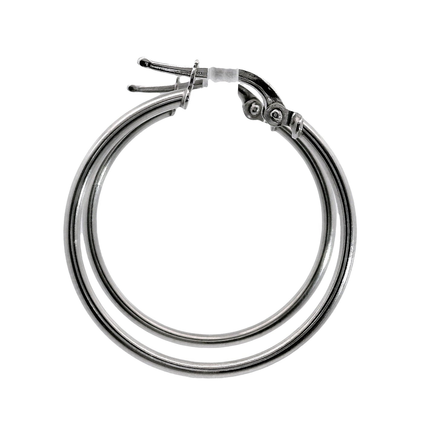 Aros Argolla - Oro Blanco 18kt
