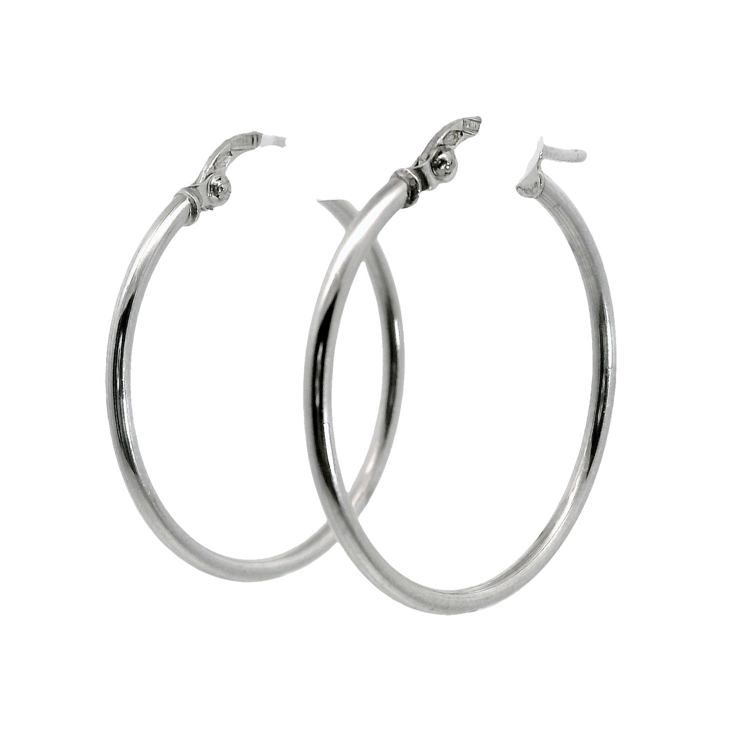 Aros Argolla - Oro Blanco 18kt