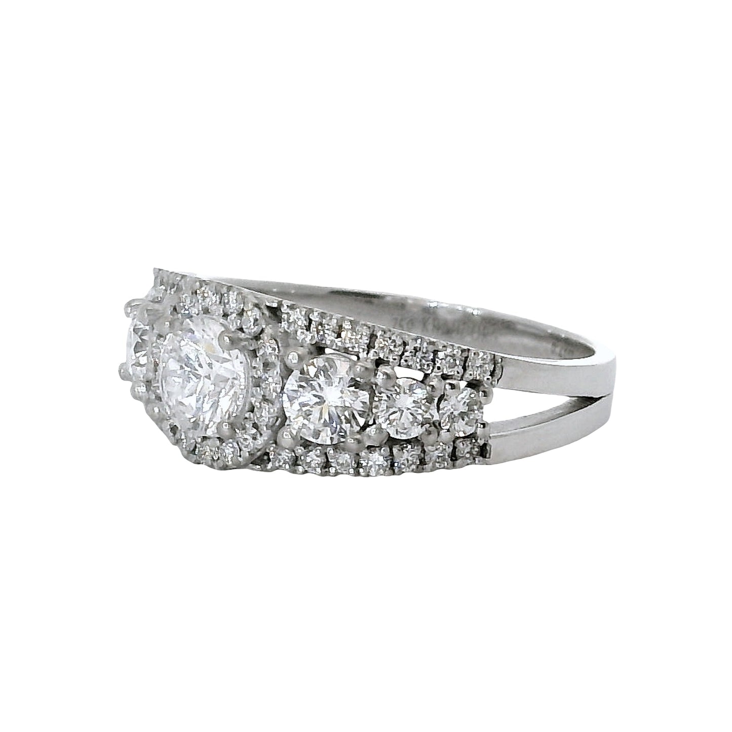Anillo Compromiso Diamante GIA - Oro Blanco 18kt