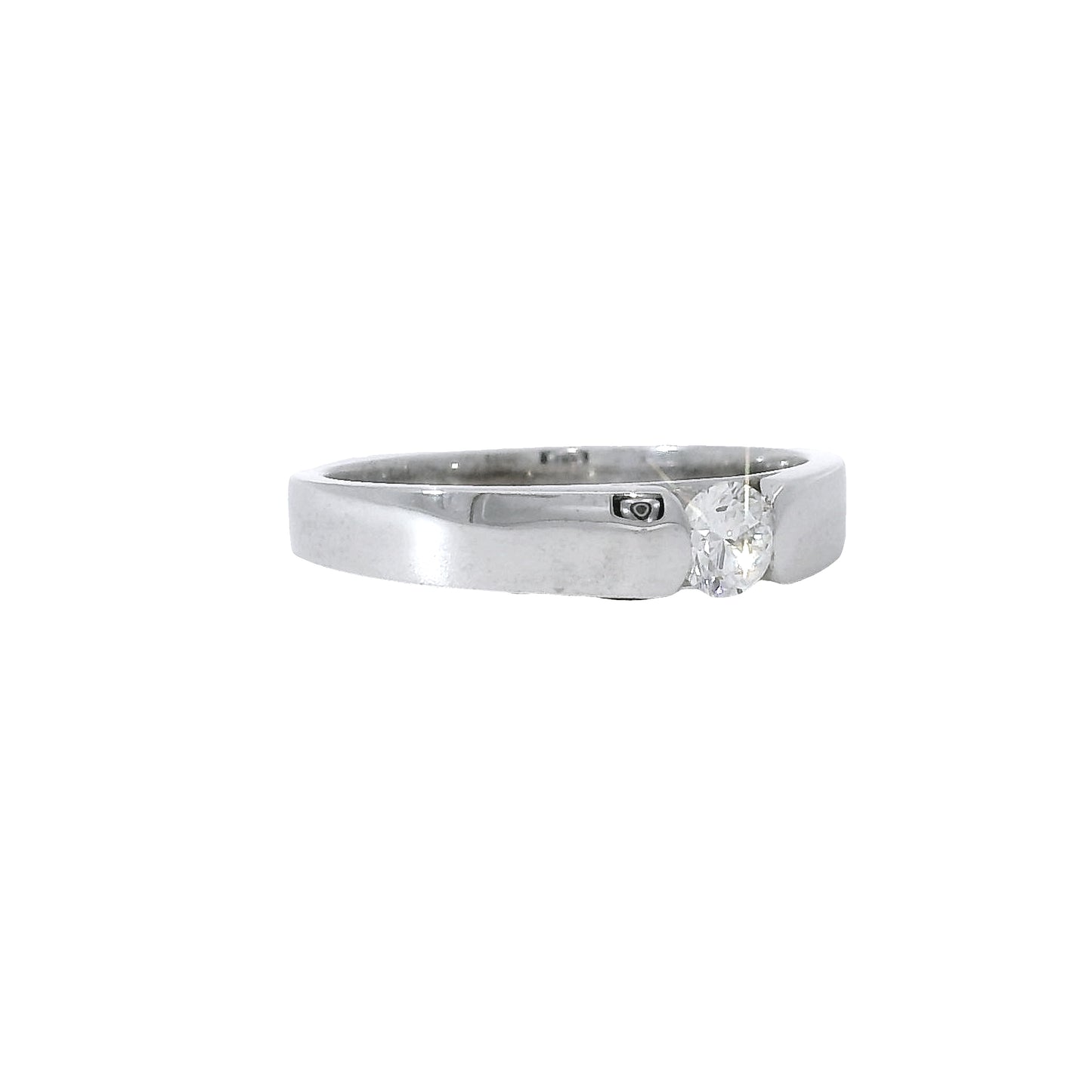 Anillo Compromiso Diamante - Oro Blanco 18kt