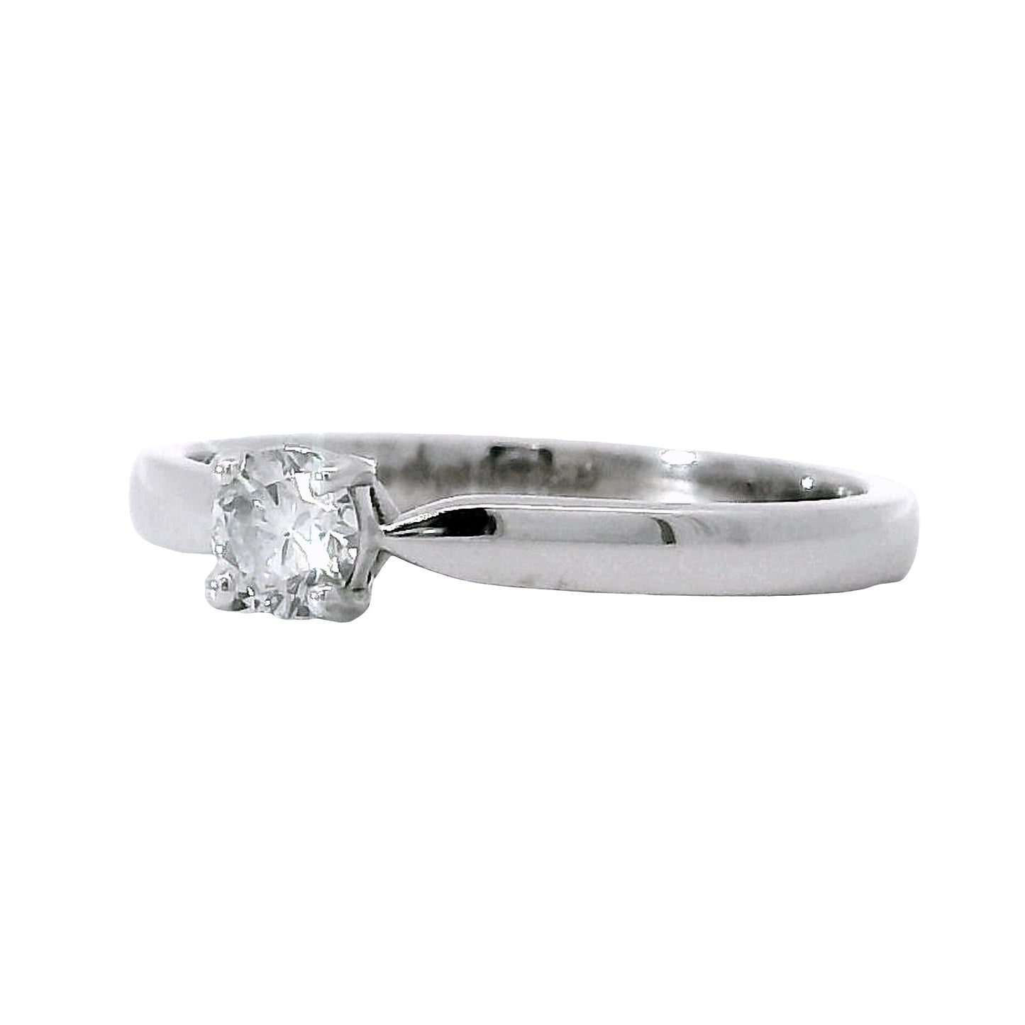 Anillo Compromiso Diamante - Oro Blanco 18kt