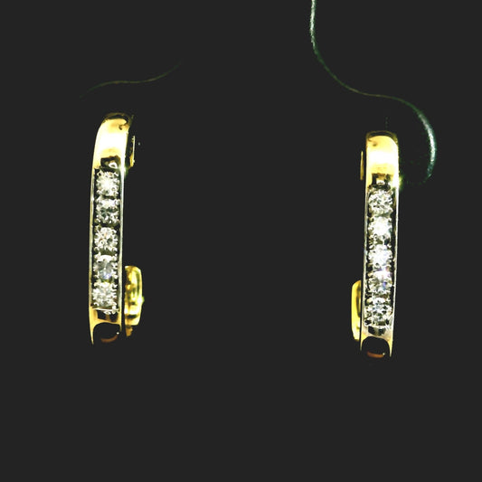 Aros Semi Argolla - Oro Amarillo 18kt