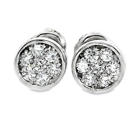 Aros Diamantes - Oro Blanco 18kt