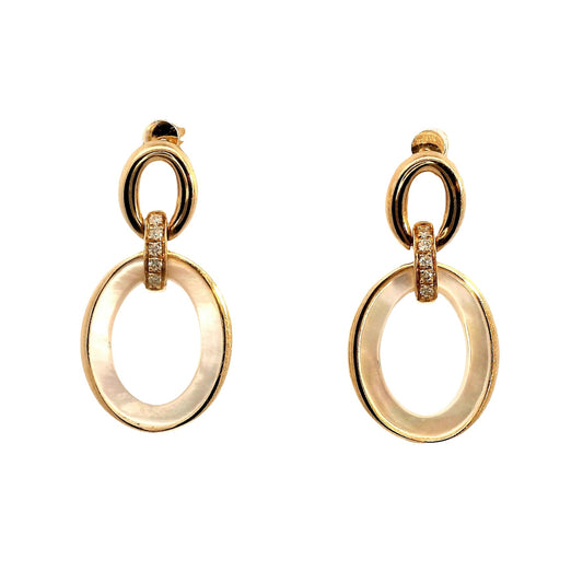 Aros Diamantes - Oro Rosado 18kt