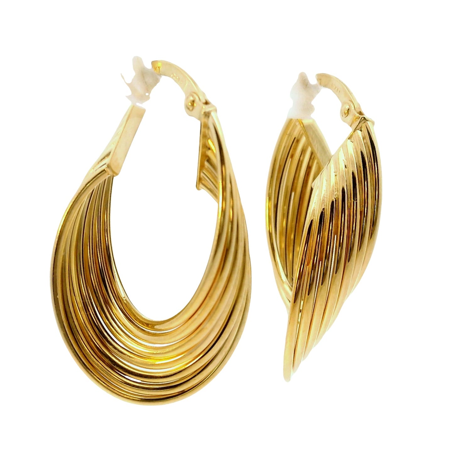 Aros Argolla con Diseño - Oro Amarillo 14kt