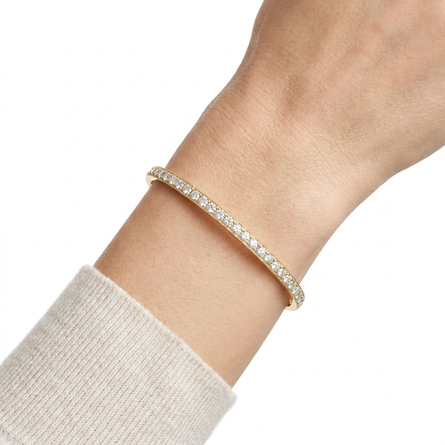 Esclava Diamantes - Oro Amarillo 18kt