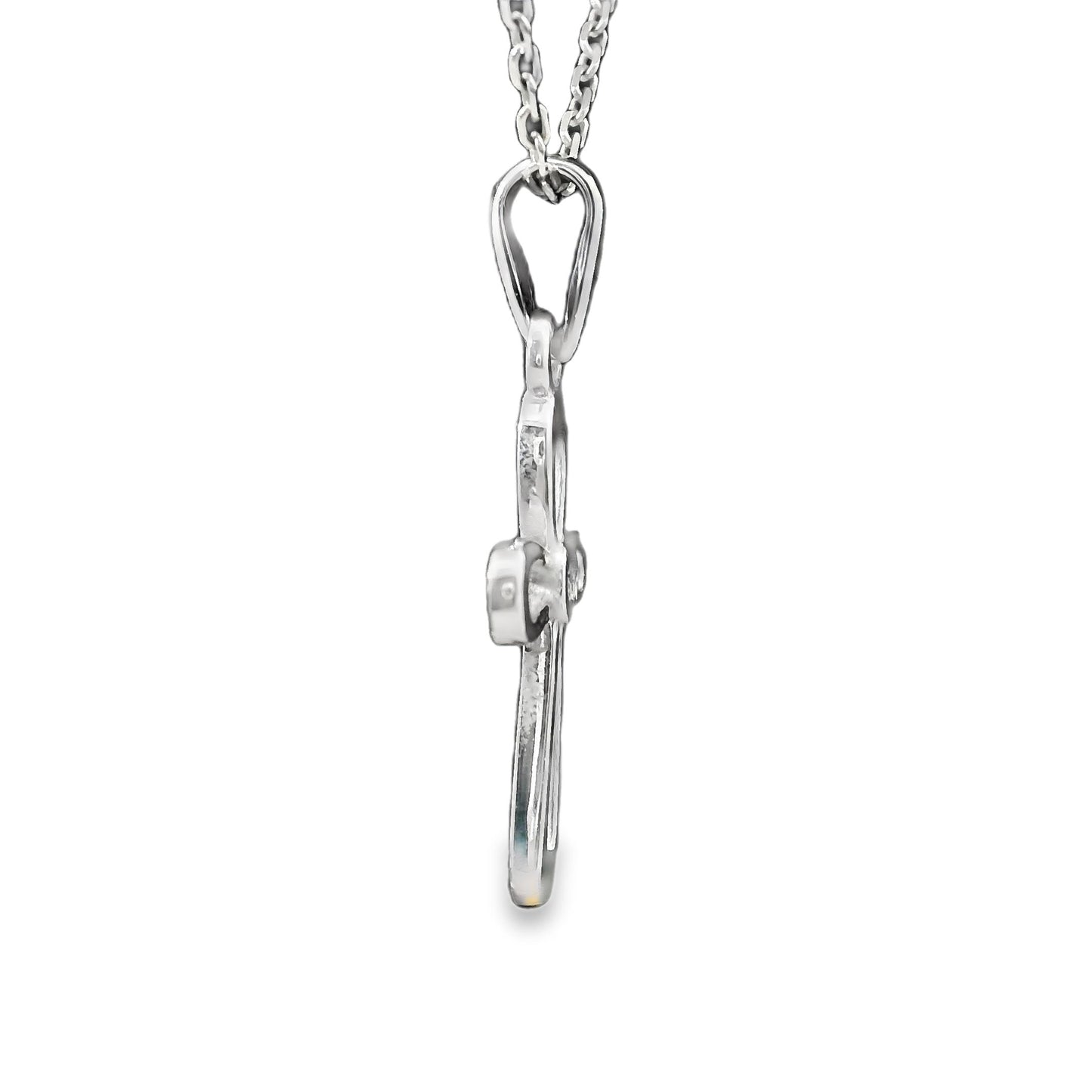 Colgante Diamante - Oro Blanco 18kt