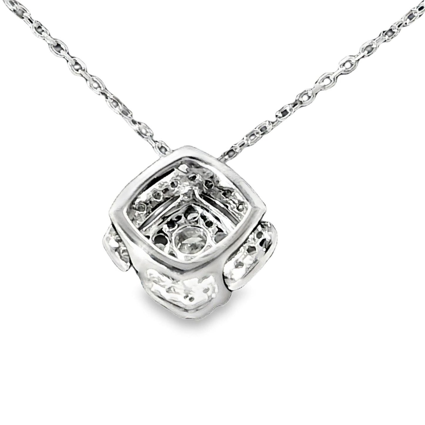 Colgante Diamantes - Oro Blanco 14kt