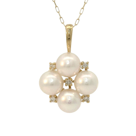 Colgante Perlas Akoya - Oro Amarillo 18kt