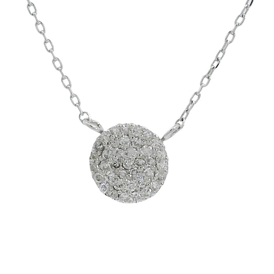 Collar Diamantes - Oro Blanco 18kt