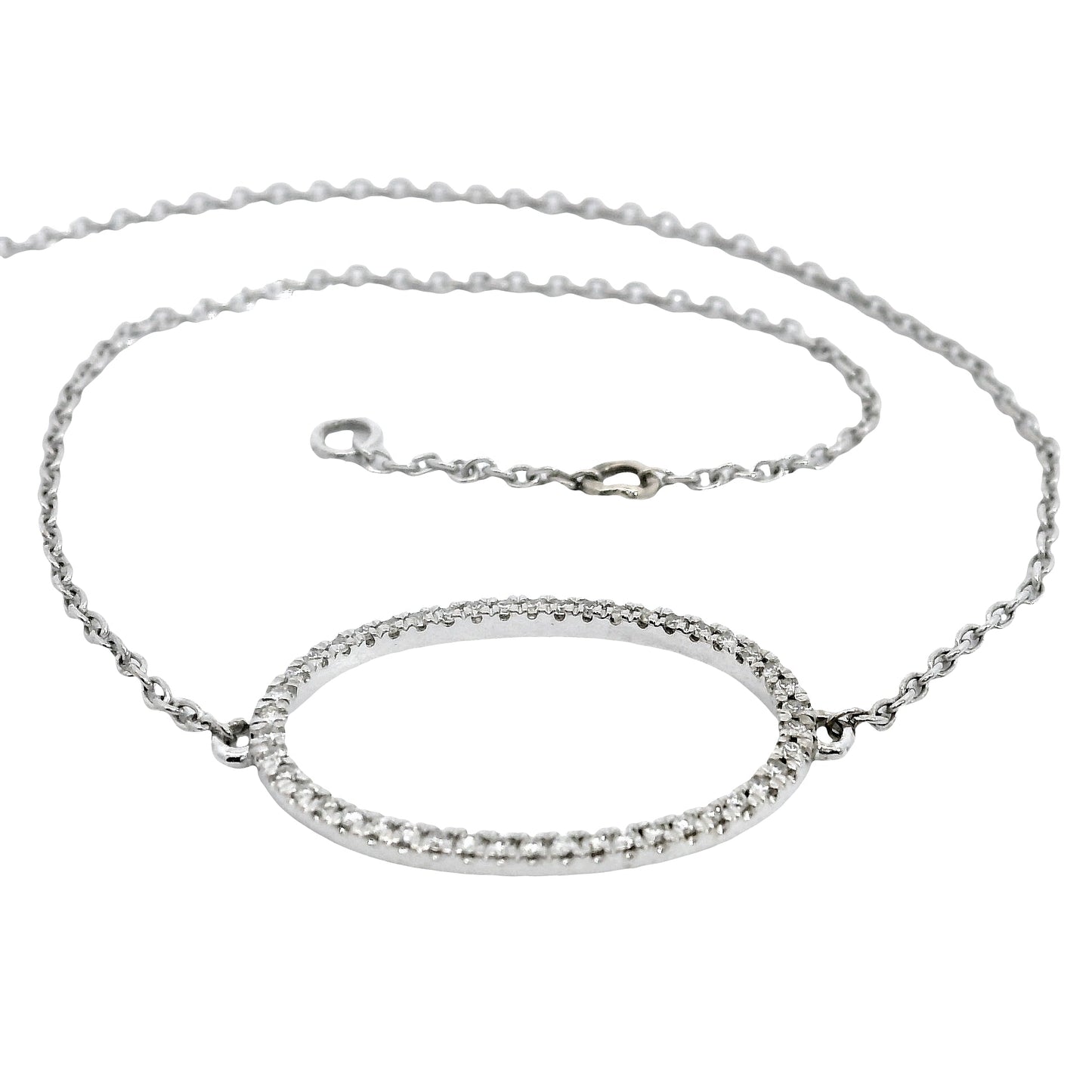 Pulsera Diamantes - Oro Blanco 14kt