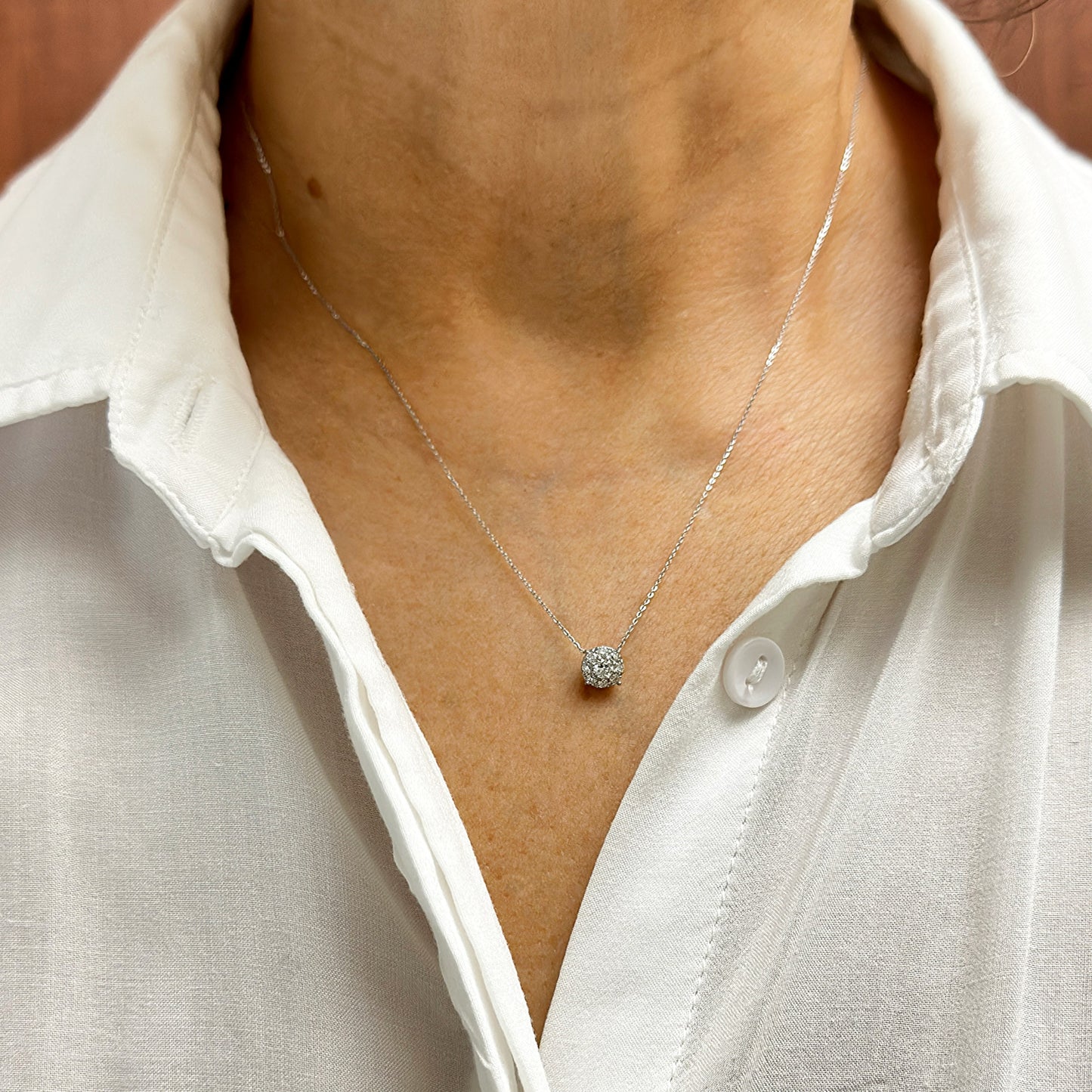 Colgante Diamantes - Oro Blanco 18kt