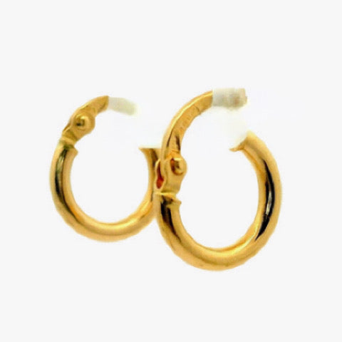 Aros Argolla Niña - Oro Amarillo 18kt.