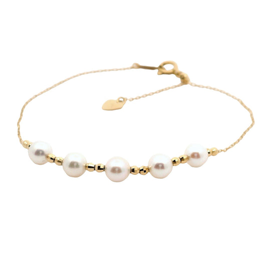 Pulsera Perlas Akoya - Oro Amarillo 18kt