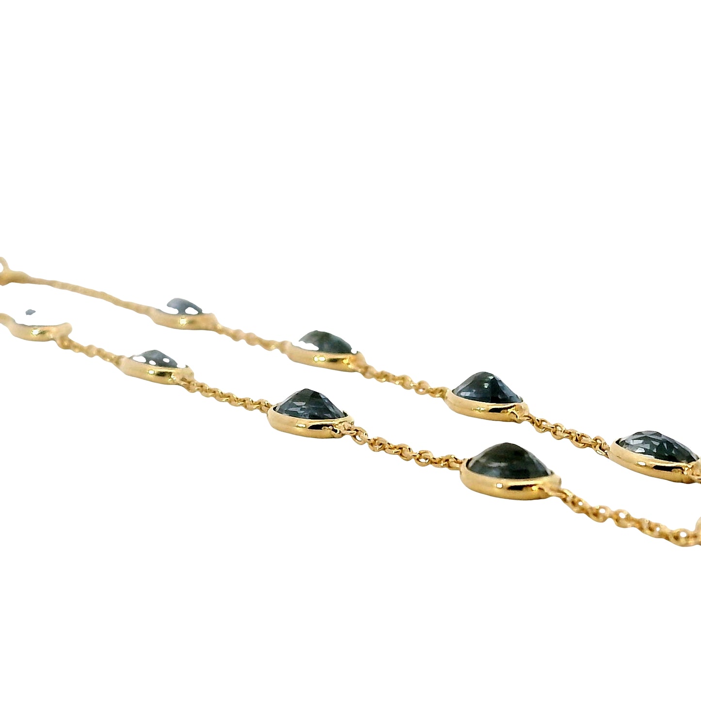 Pulsera Zafiros Color - Oro Amarillo 18kt