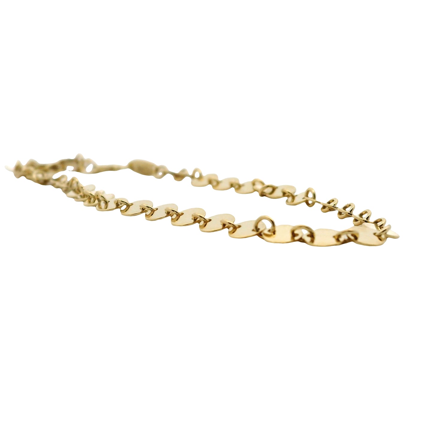 Pulsera Discos - Oro Amarillo 14kt