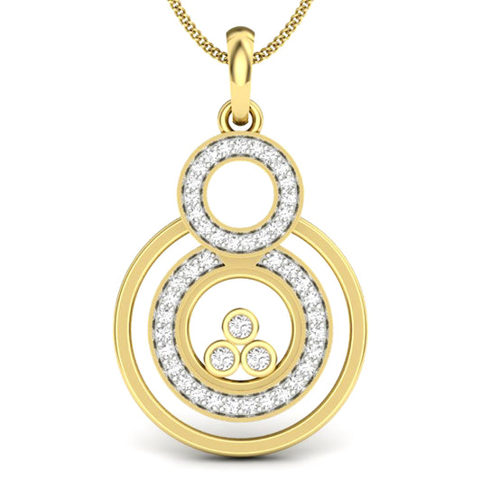 Colgante Diamantes - Oro Amarillo 18kt