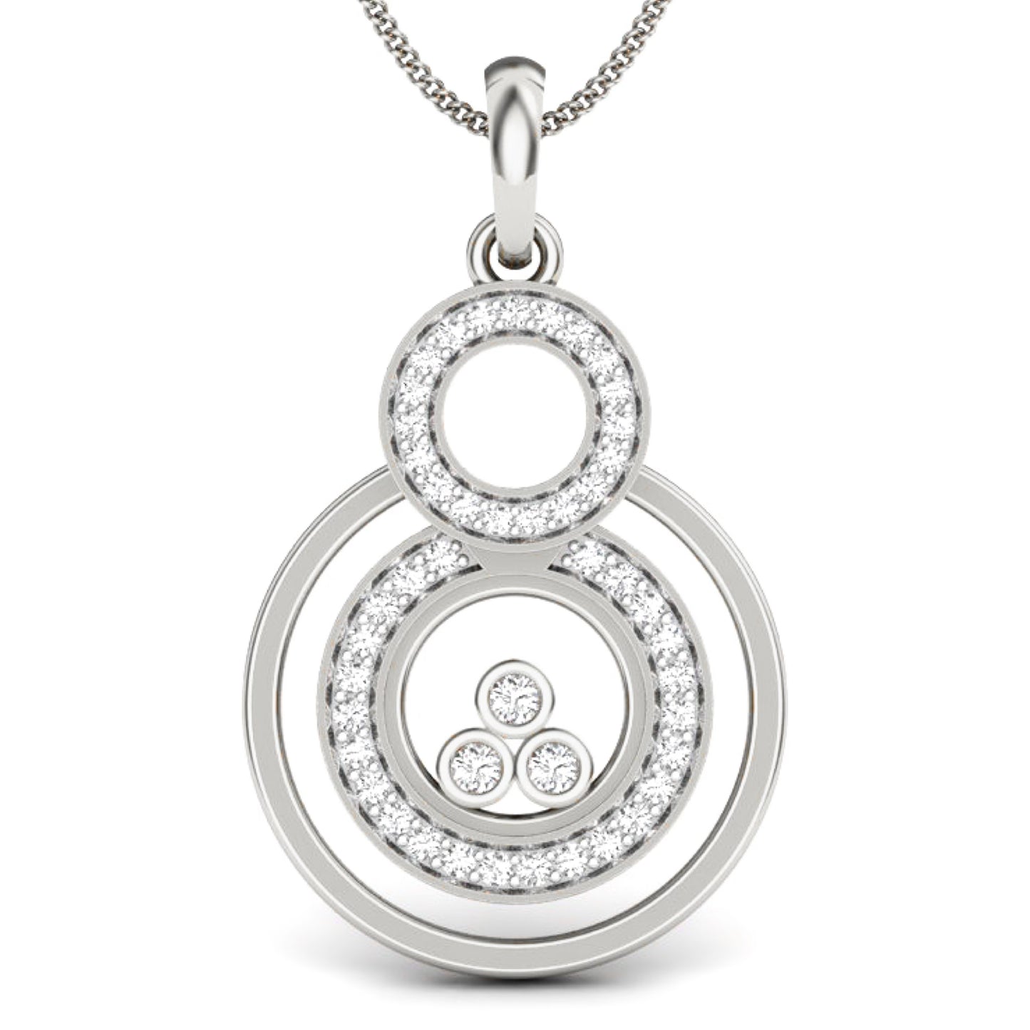 Colgante Diamantes - Oro Amarillo o Blanco 18kt