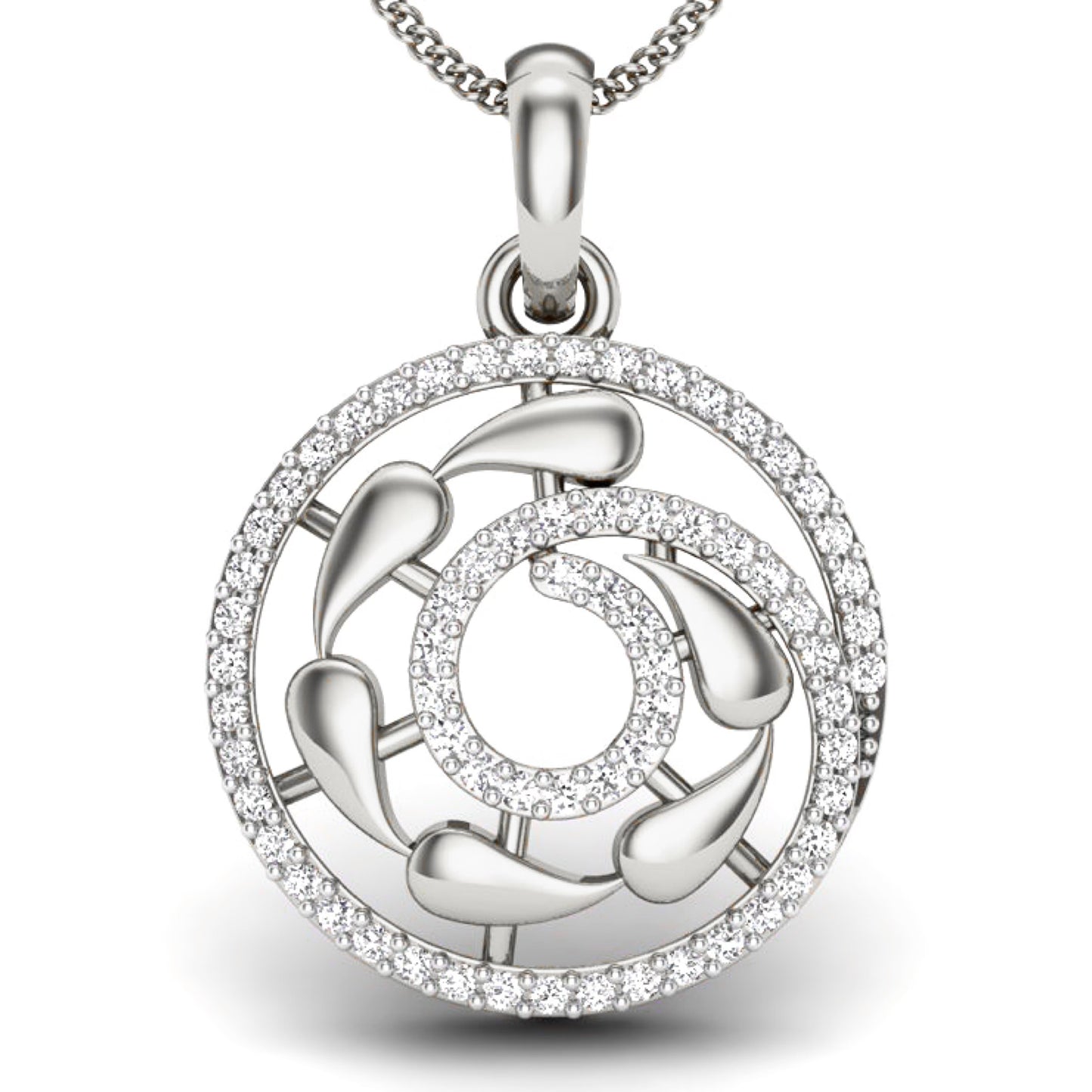 Colgante Diamantes - Oro Amarillo o Blanco 18kt