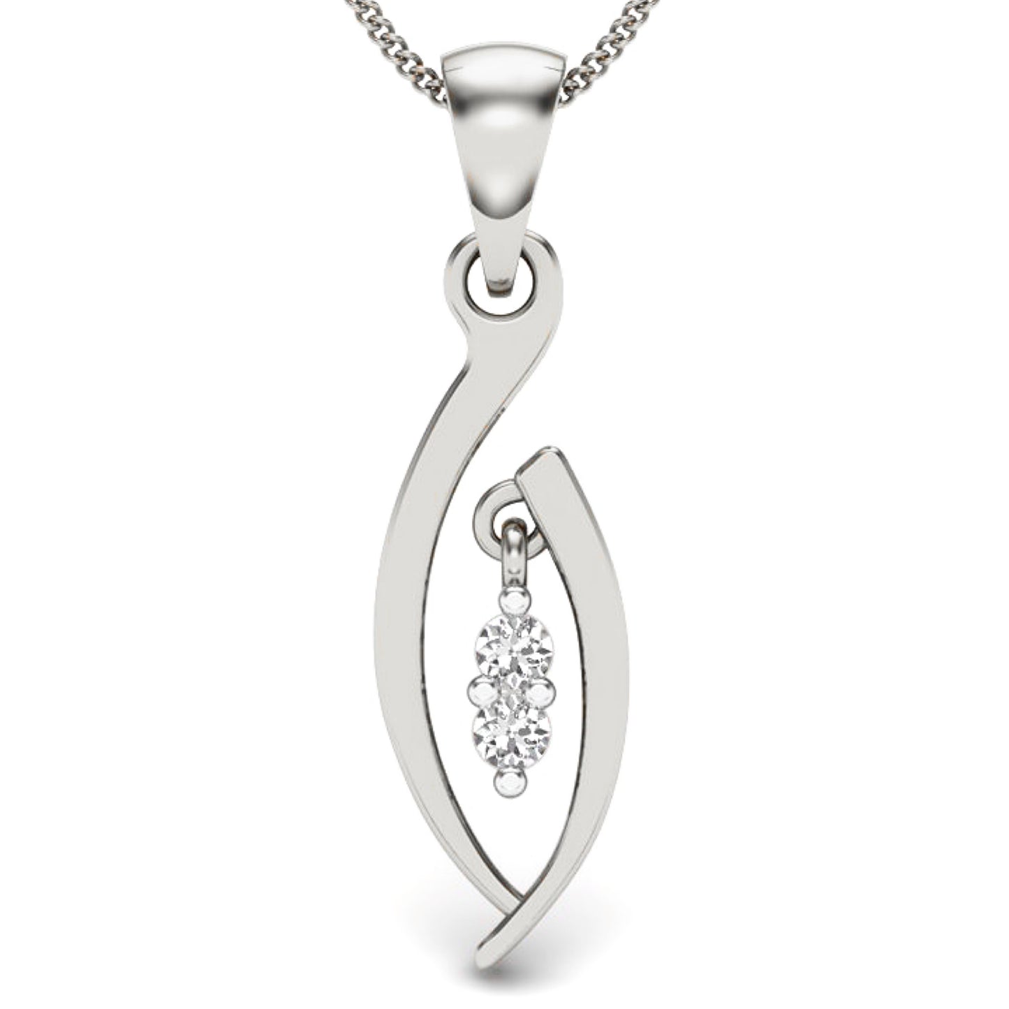 Colgante Diamantes - Oro Amarillo o Blanco 18kt