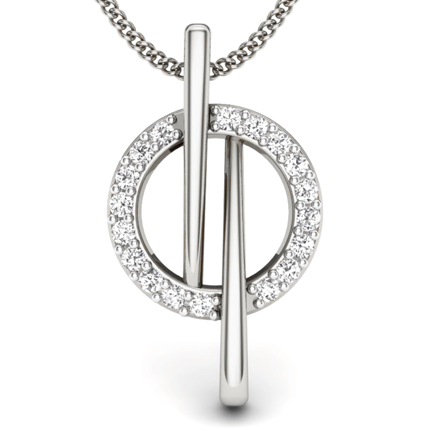 Colgante Diamantes - Oro Amarillo o Blanco 18kt