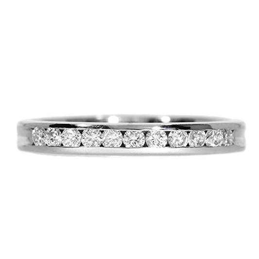 Anillo Compromiso Diamantes - Oro Blanco 18kt