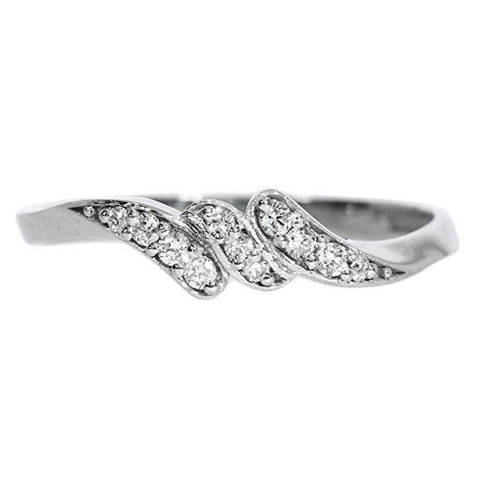 Anillo Compromiso Diamantes - Oro Blanco 18kt