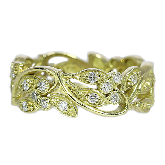 Anillo Diamantes - Oro Amarillo 18kt