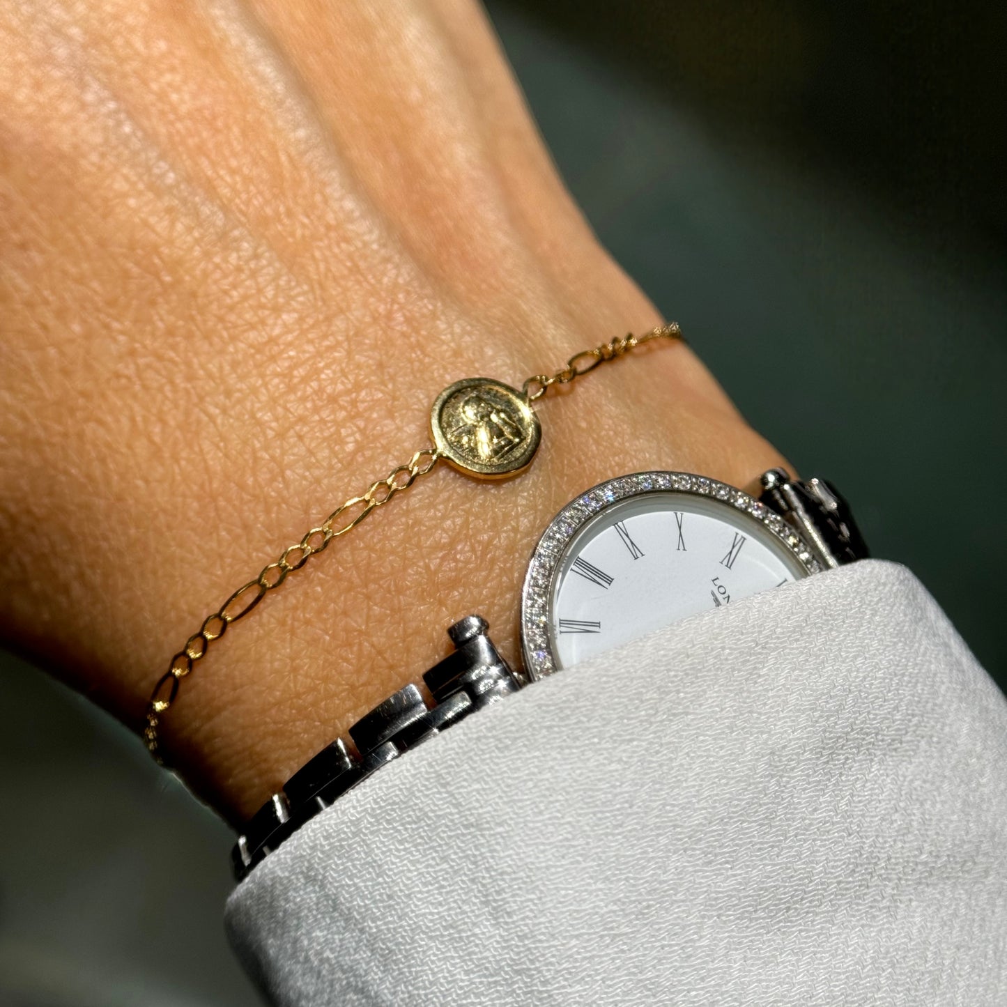 Pulsera Ángel de la Guarda - Oro Amarillo 18kt