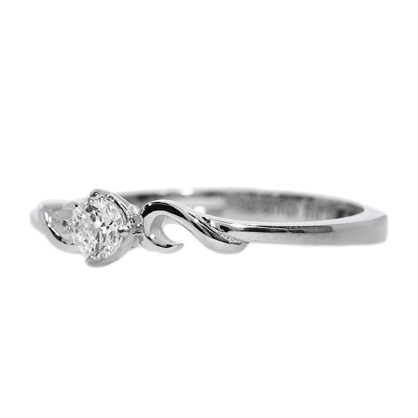 Anillo Compromiso Diamante - Oro Blanco 18kt