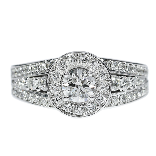 Anillo Compromiso Diamante GIA - Oro Blanco 18kt