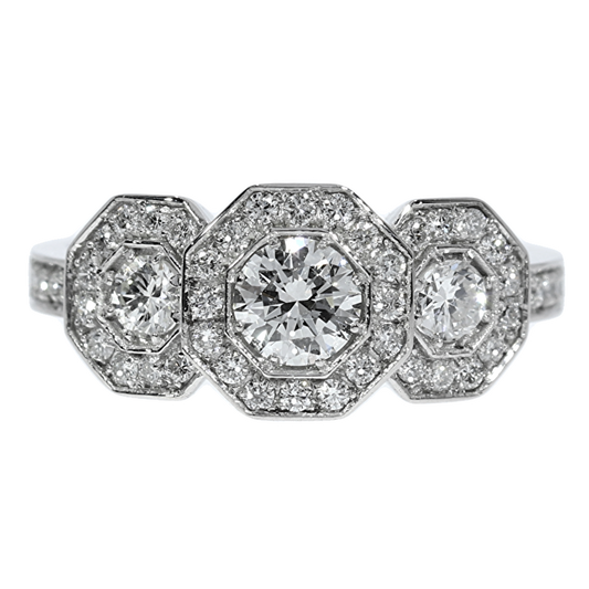 Anillo Compromiso Diamante GIA - Oro Blanco 18kt