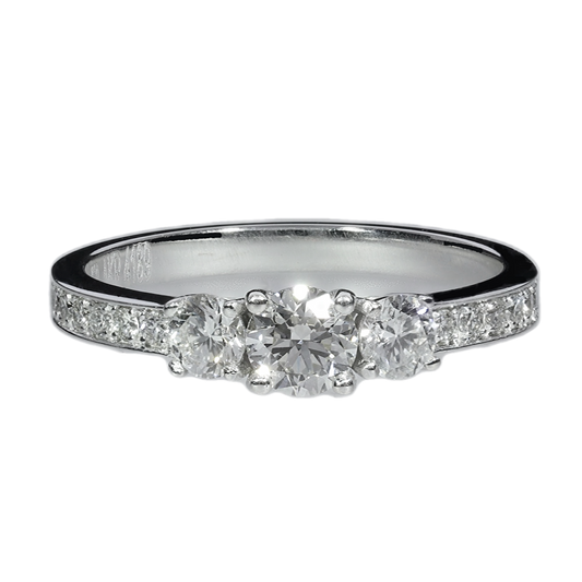 Anillo Compromiso Diamante GIA - Oro Blanco 18kt