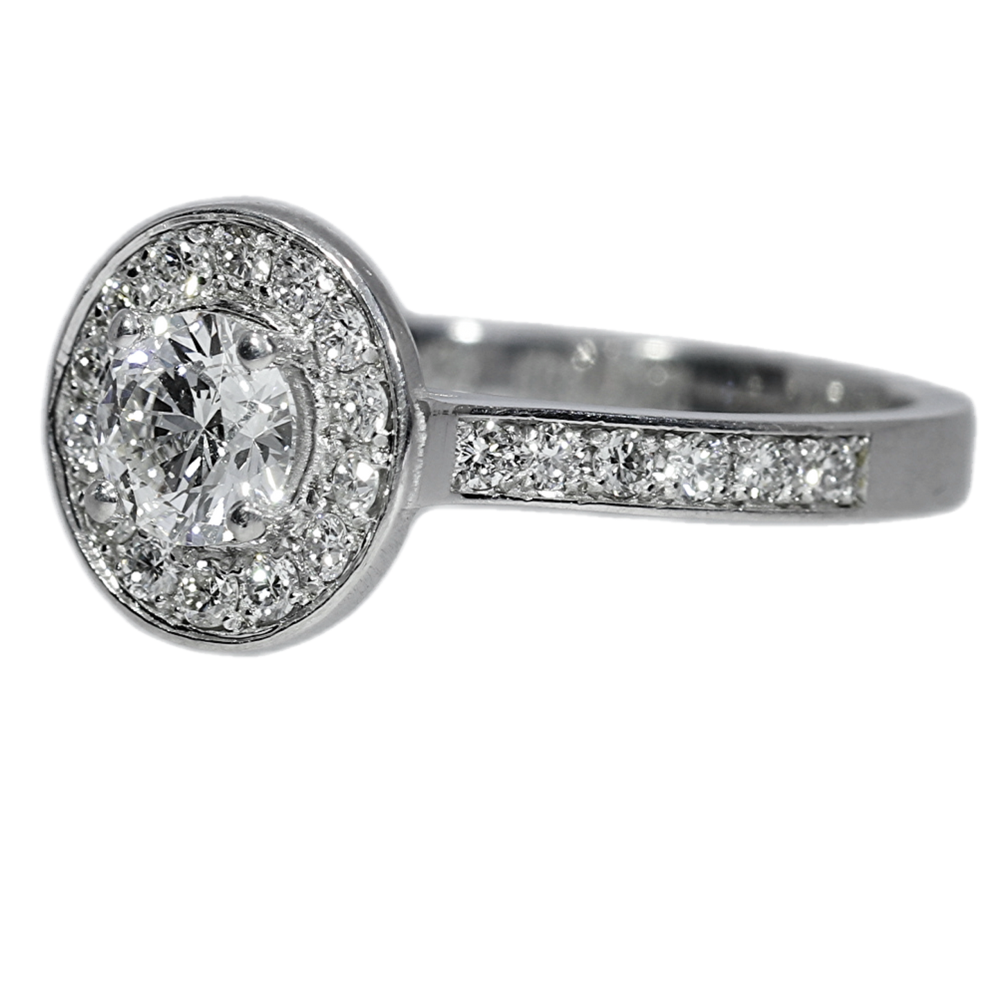 Anillo Compromiso Diamantes - Oro Blanco 18kt