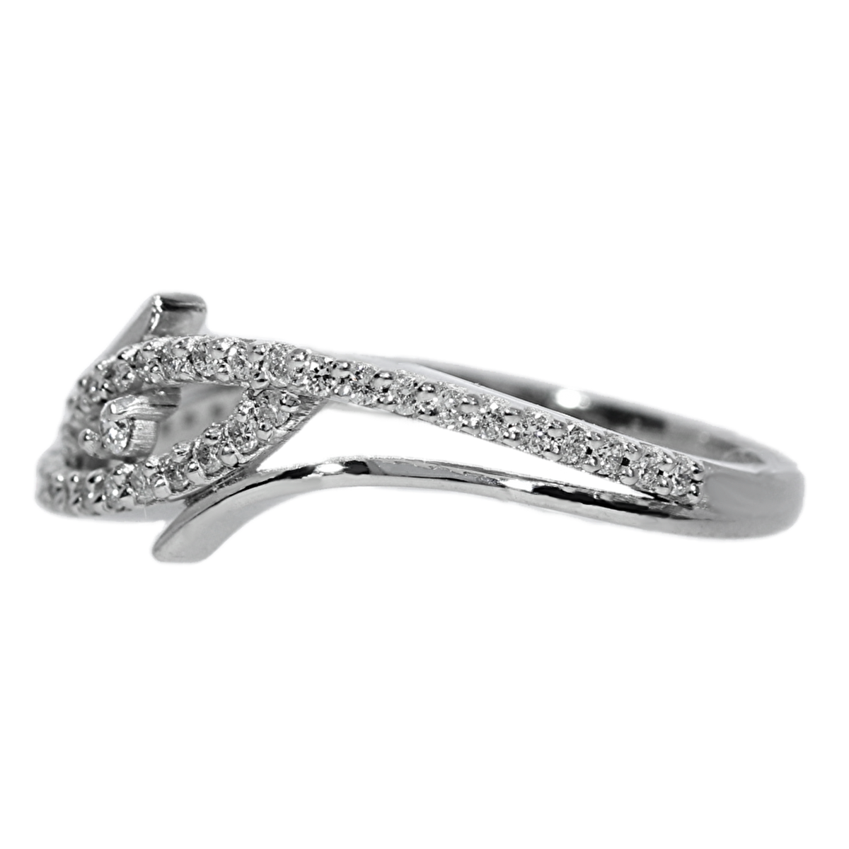 Anillo Compromiso Diamantes - Oro Blanco 18kt
