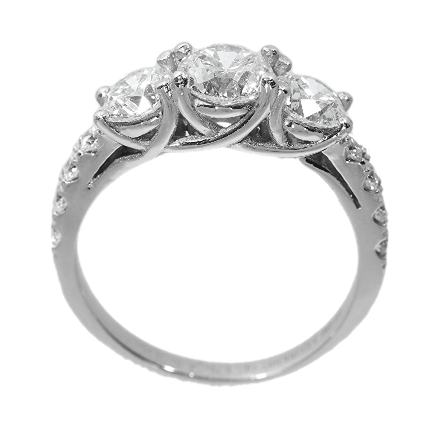 Anillo Compromiso Diamantes GIA - Platino