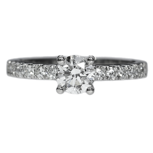 Anillo Compromiso Solitario Diamante GIA - Platino