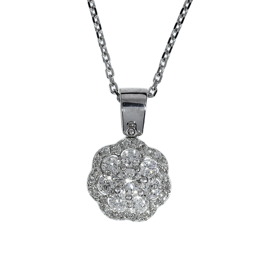 Colgante Diamantes - Oro Blanco 18kt