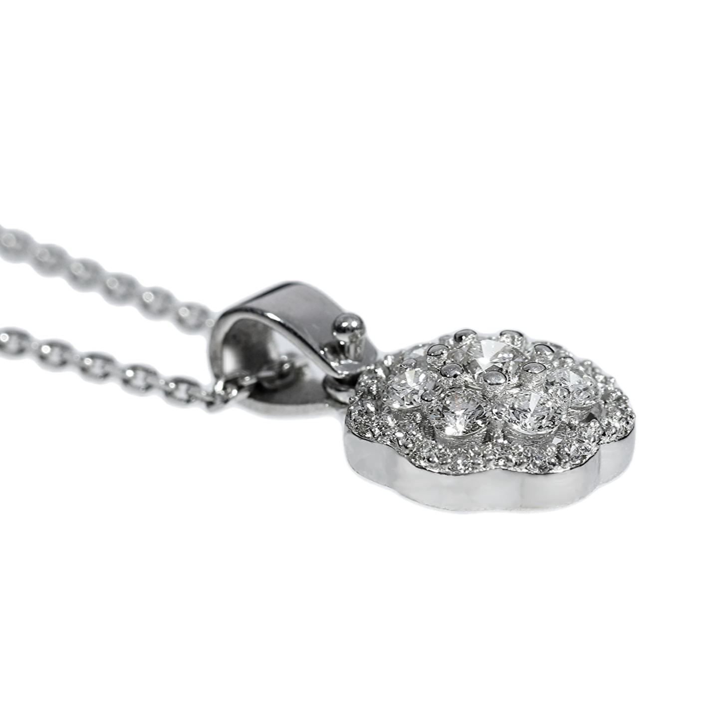 Colgante Diamantes - Oro Blanco 18kt