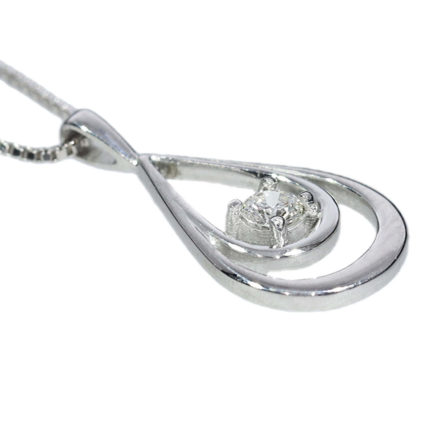 Colgante Diamante - Oro Blanco 18kt