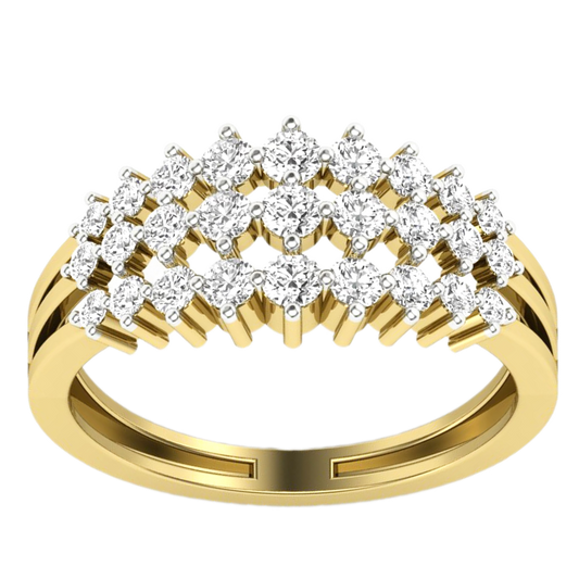 Anillo Diamantes - Oro Amarillo 18kt