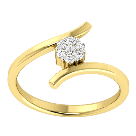 Anillo Diamantes - Oro Amarillo 18kt